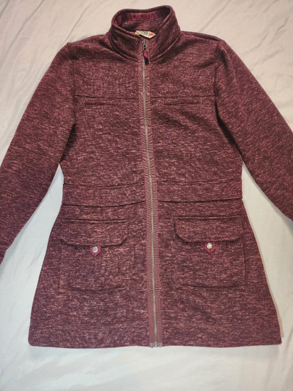 Mountain Khakis Old Faithful Coat L Burgundy Sweater Fleece